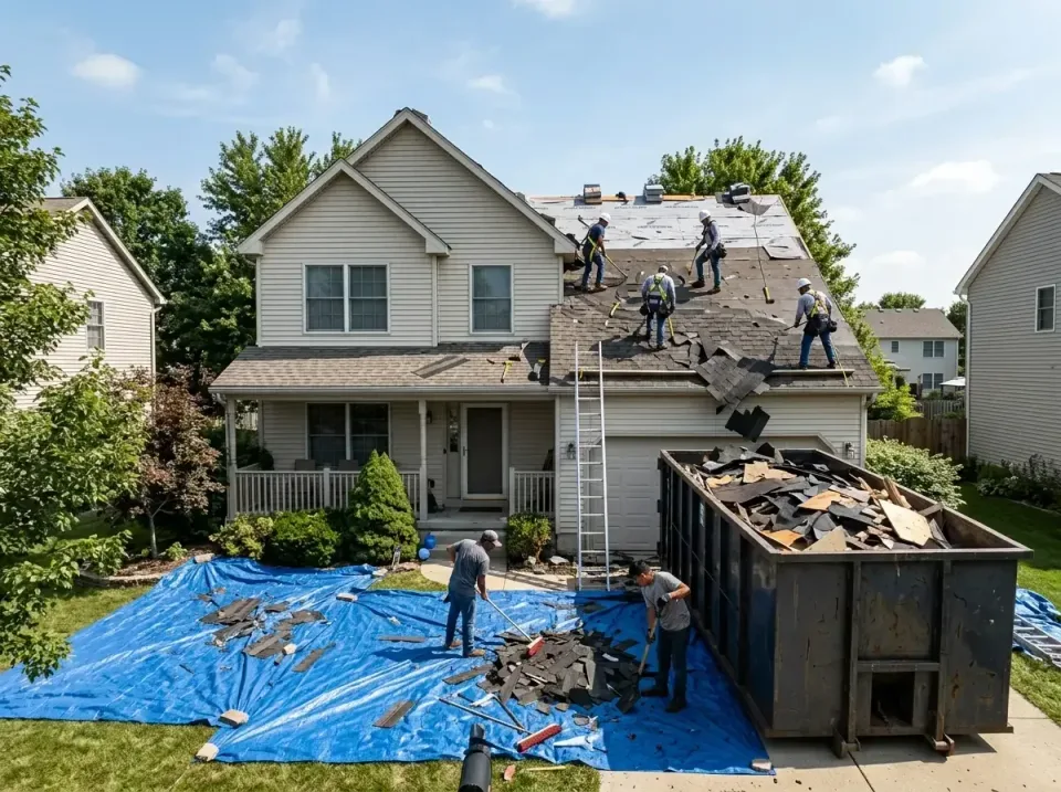 roof-replacement-debris-remova-004 — frequently asked questions, Cheapest Dumpster Rentals in Kildeer, IL
